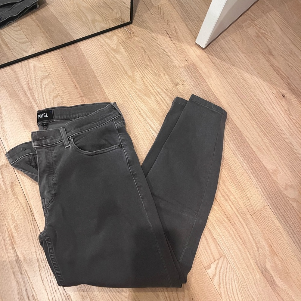 PAIGE MENS Charcoal Denim Pants